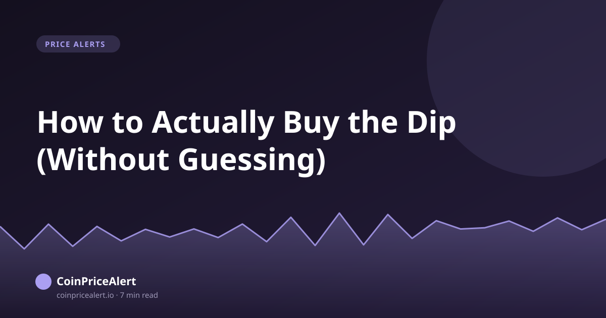 How to Actually Buy the Dip (Without Guessing)