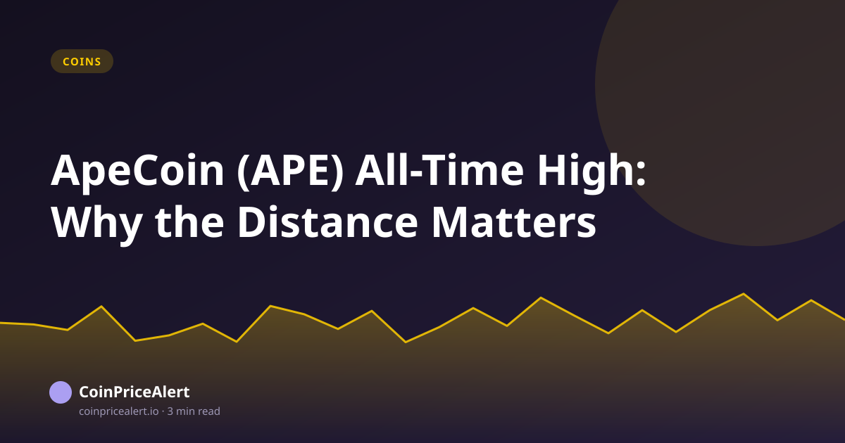 ApeCoin (APE) All-Time High: Why the Distance Matters