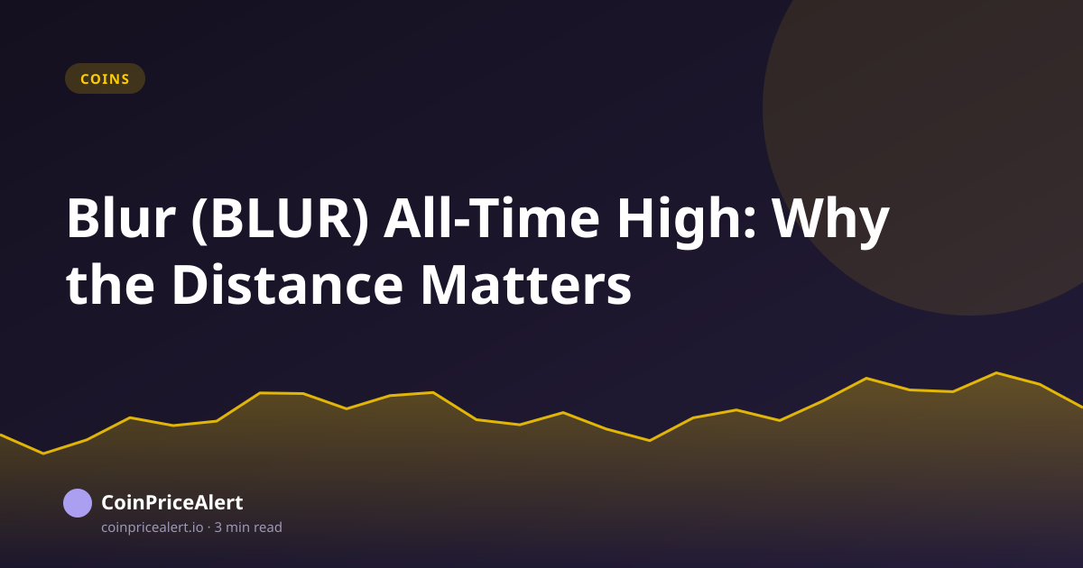 Blur (BLUR) All-Time High: Why the Distance Matters