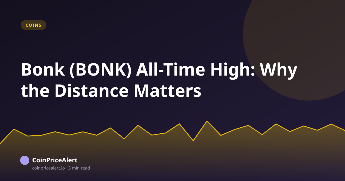 Bonk (BONK) All-Time High: Why the Distance Matters