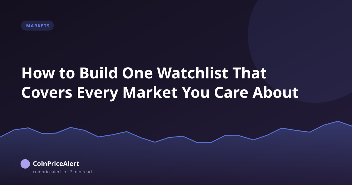 How to Build One Watchlist That Covers Every Market You Care About