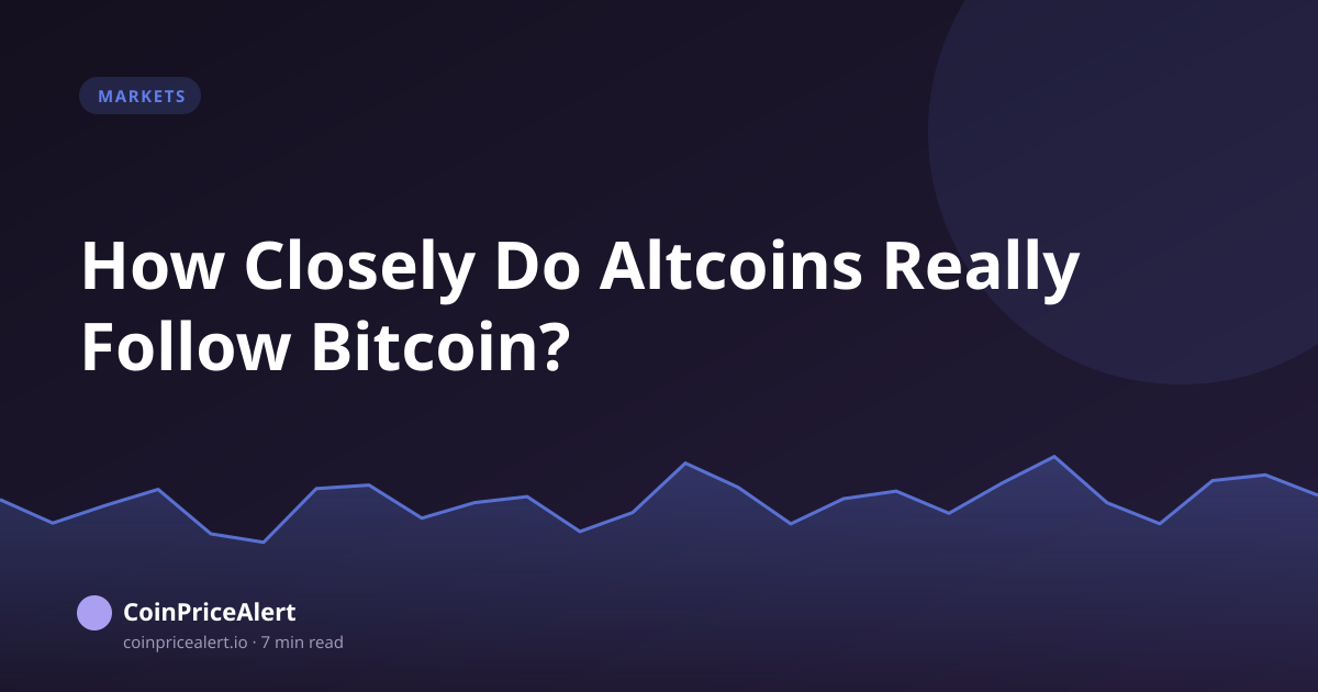 How Closely Do Altcoins Really Follow Bitcoin?