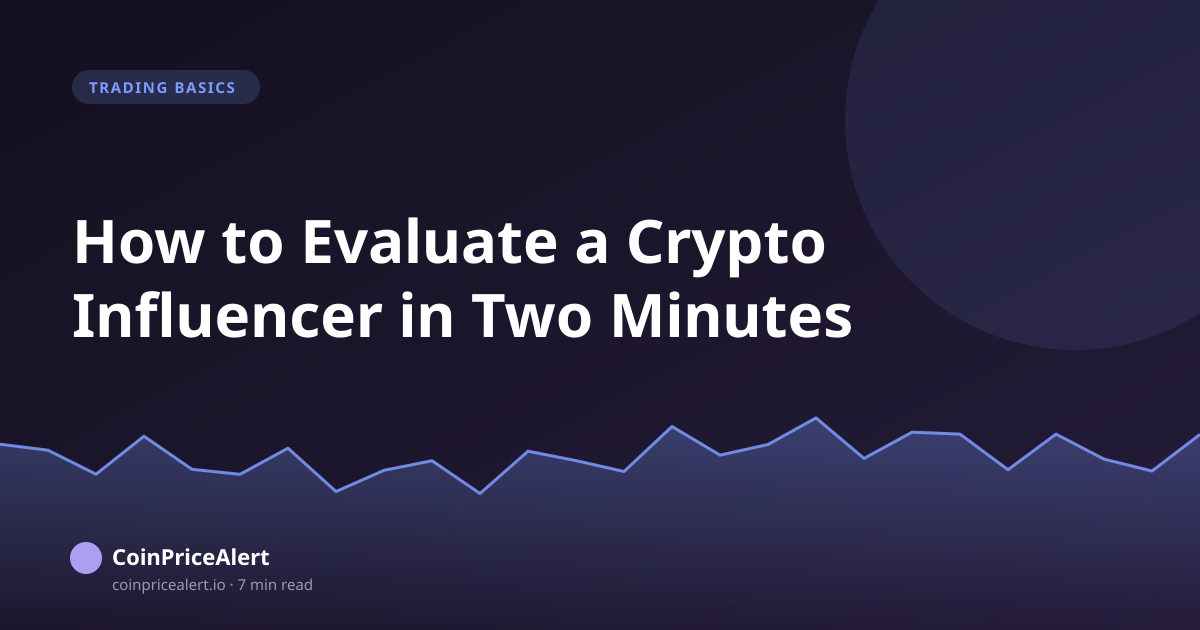 How to Evaluate a Crypto Influencer in Two Minutes