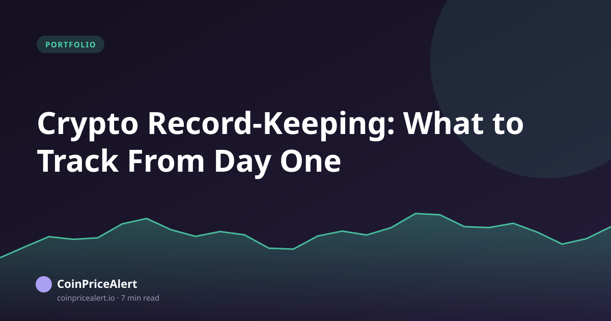 Crypto Record-Keeping: What to Track From Day One