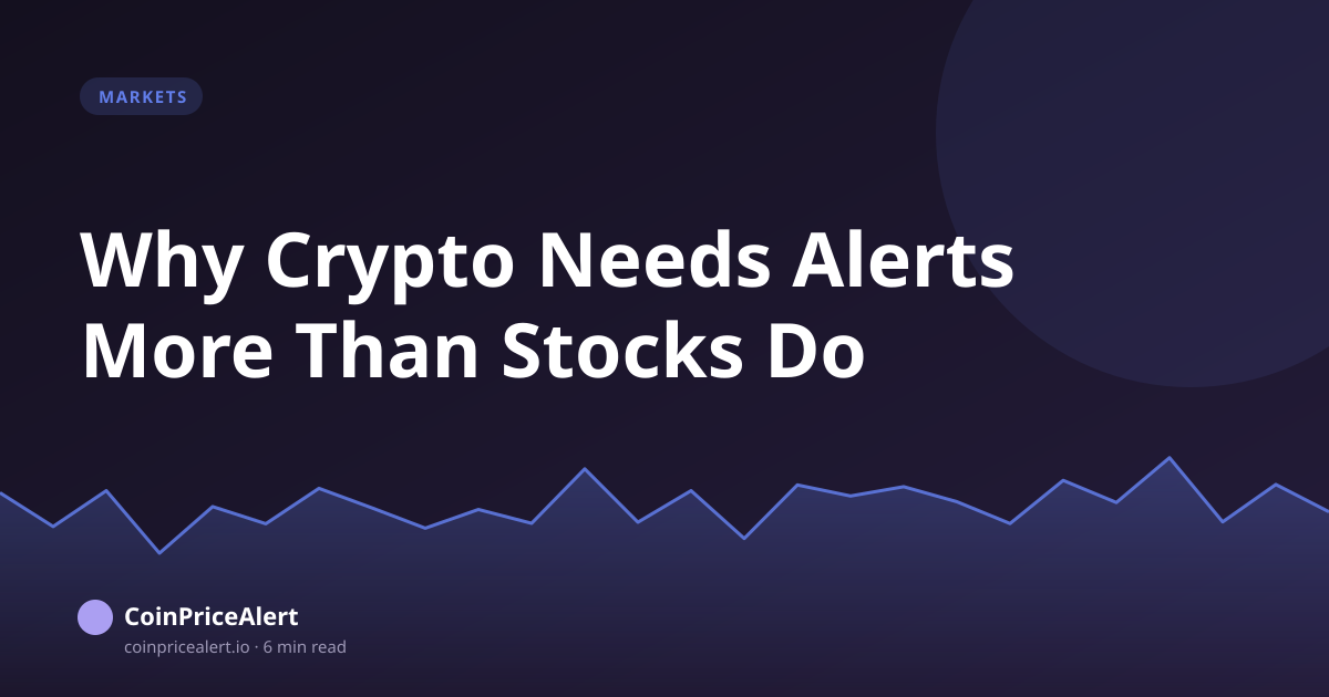 Why Crypto Needs Alerts More Than Stocks Do