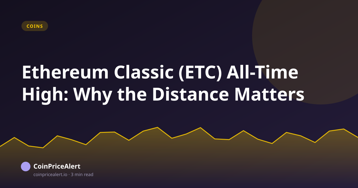 Ethereum Classic (ETC) All-Time High: Why the Distance Matters