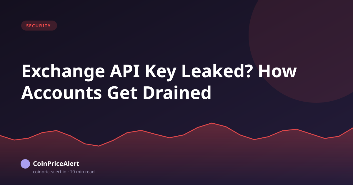 Exchange API Key Leaked? How Accounts Get Drained
