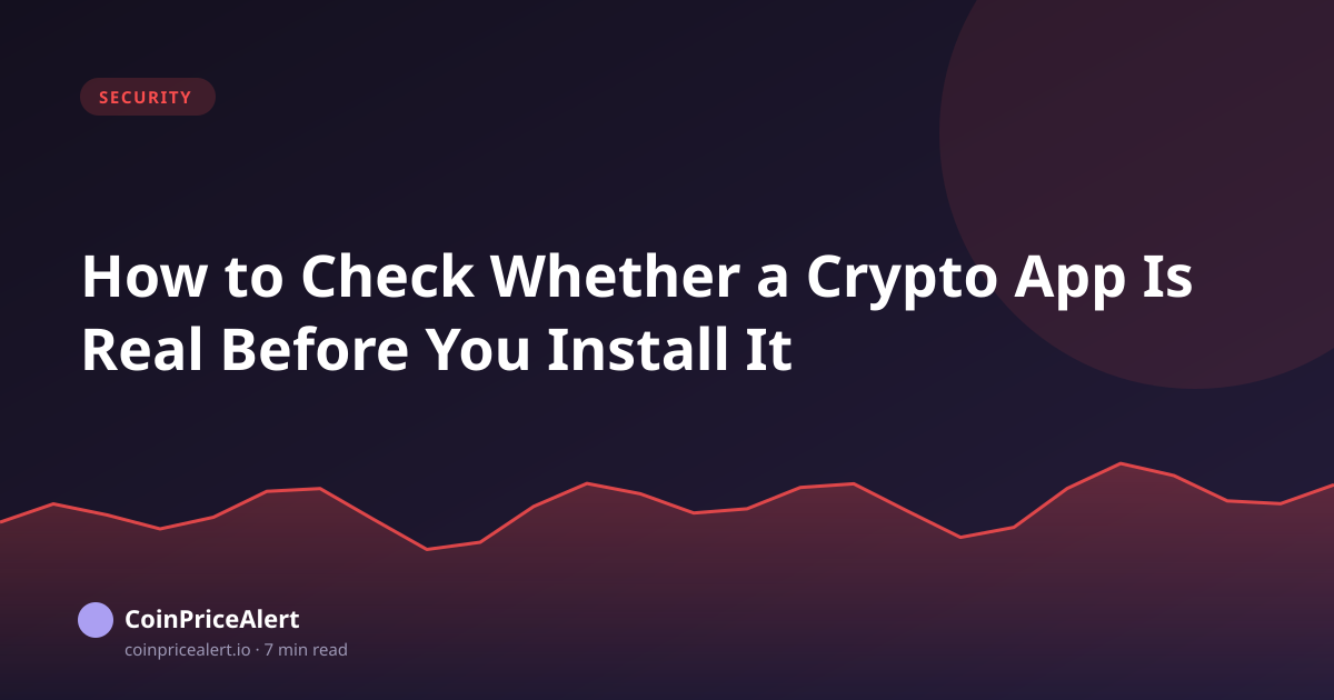 How to Check Whether a Crypto App Is Real Before You Install It