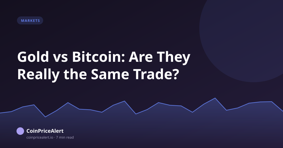 Gold vs Bitcoin: Are They Really the Same Trade?