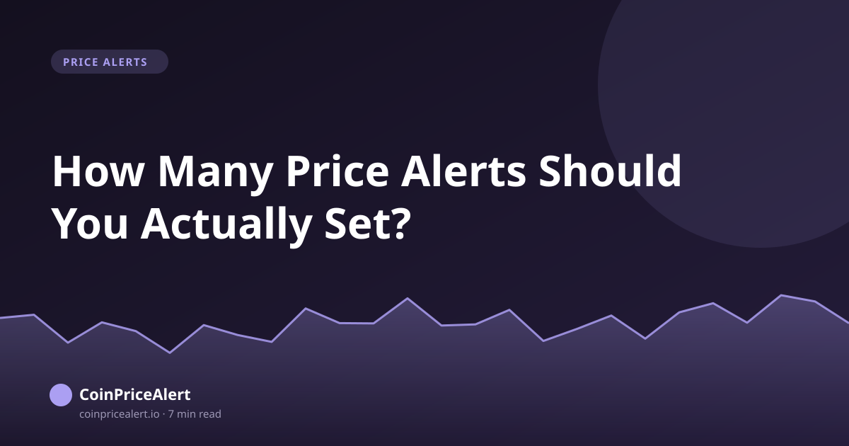 How Many Price Alerts Should You Actually Set?