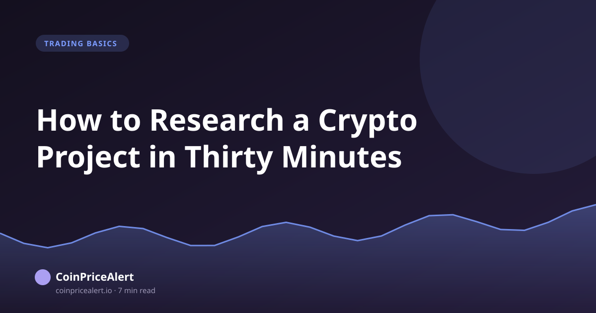 How to Research a Crypto Project in Thirty Minutes