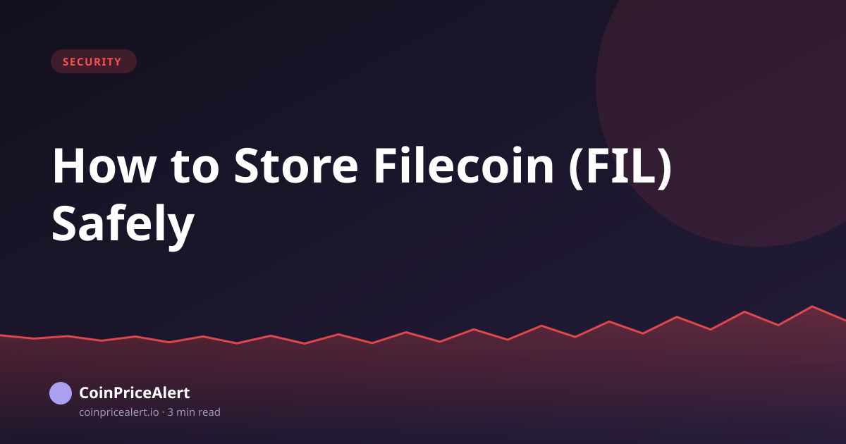 How to Store Filecoin (FIL) Safely