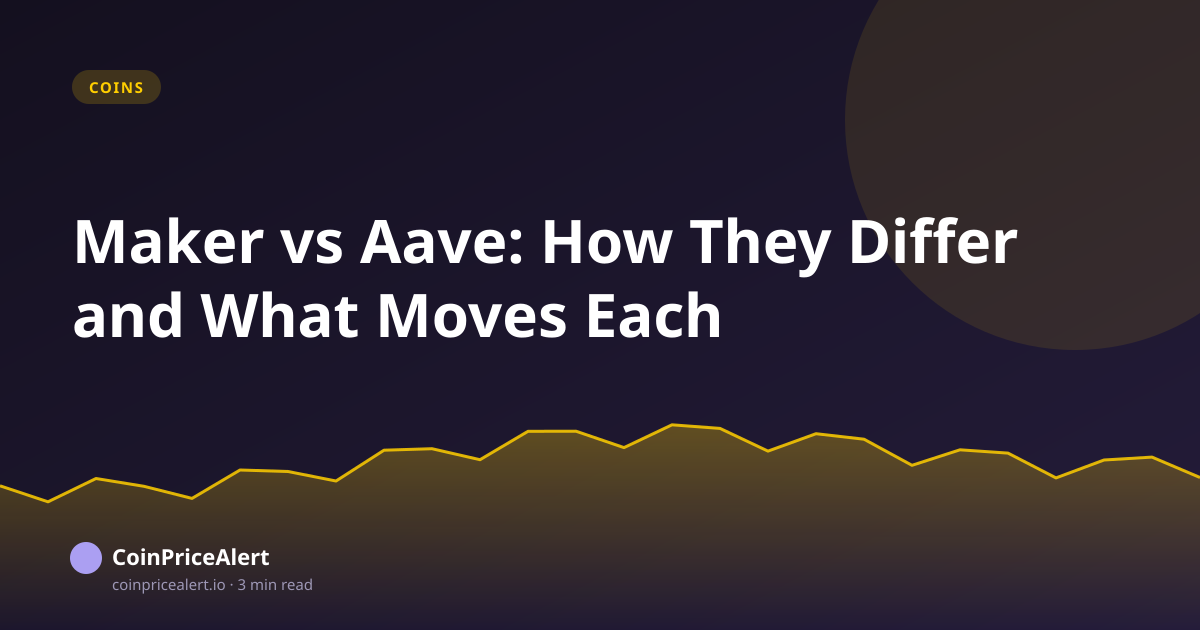 Maker vs Aave: How They Differ and What Moves Each