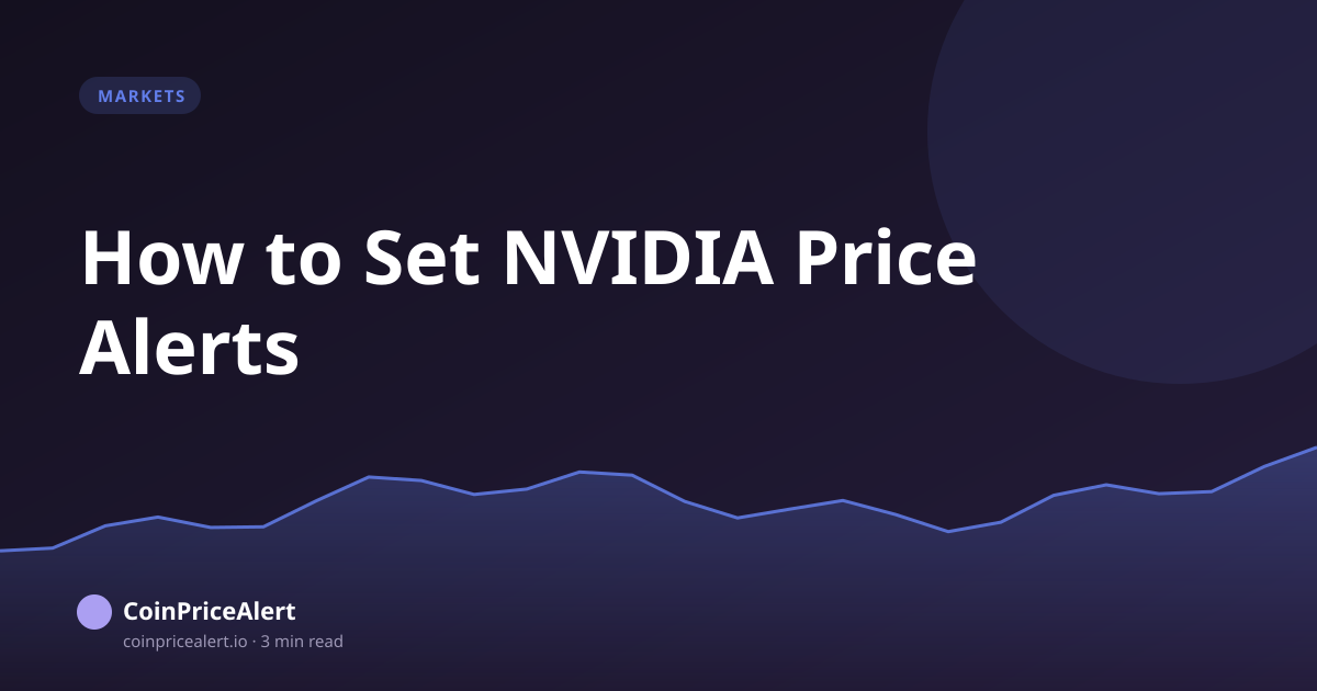 How to Set NVIDIA Price Alerts