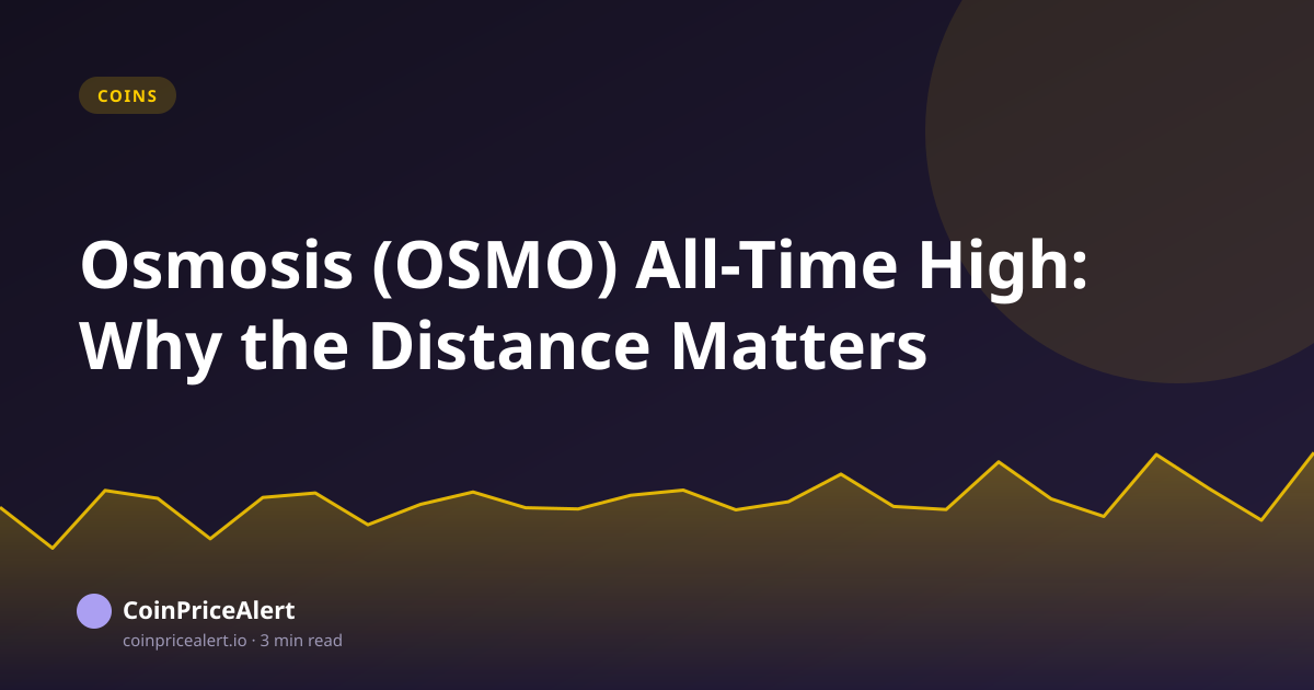 Osmosis (OSMO) All-Time High: Why the Distance Matters