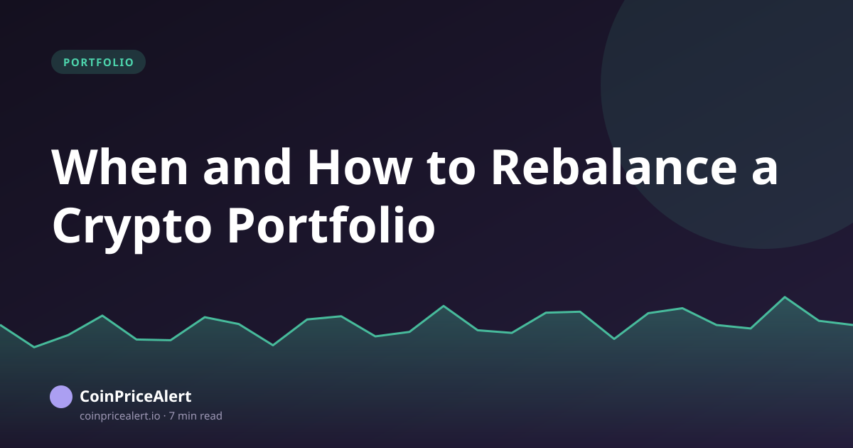 When and How to Rebalance a Crypto Portfolio