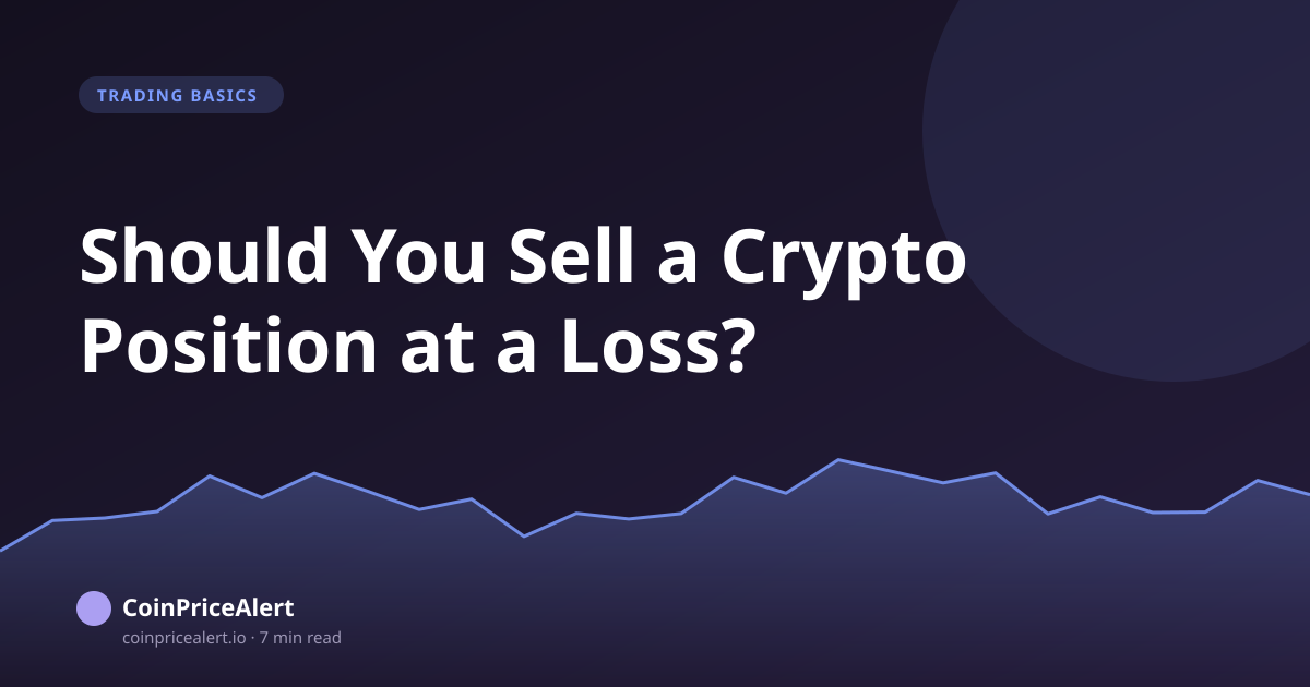 Should You Sell a Crypto Position at a Loss?