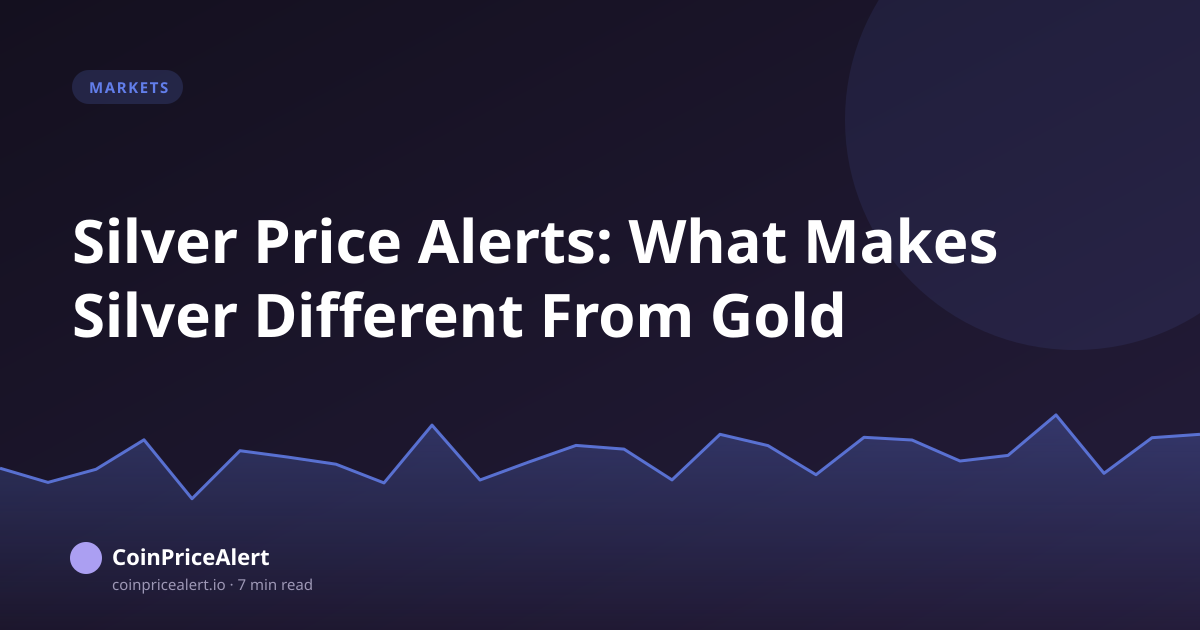 Silver Price Alerts: What Makes Silver Different From Gold