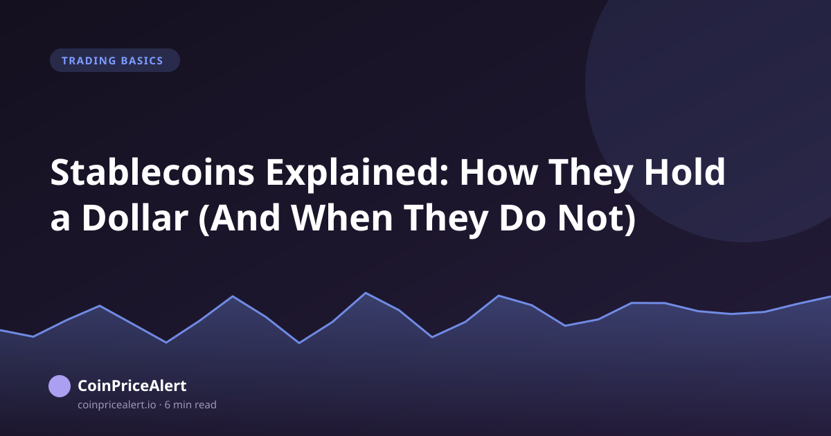 Stablecoins Explained: How They Hold a Dollar (And When They Do Not)