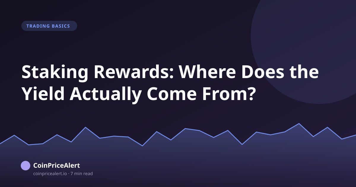 Staking Rewards: Where Does the Yield Actually Come From?