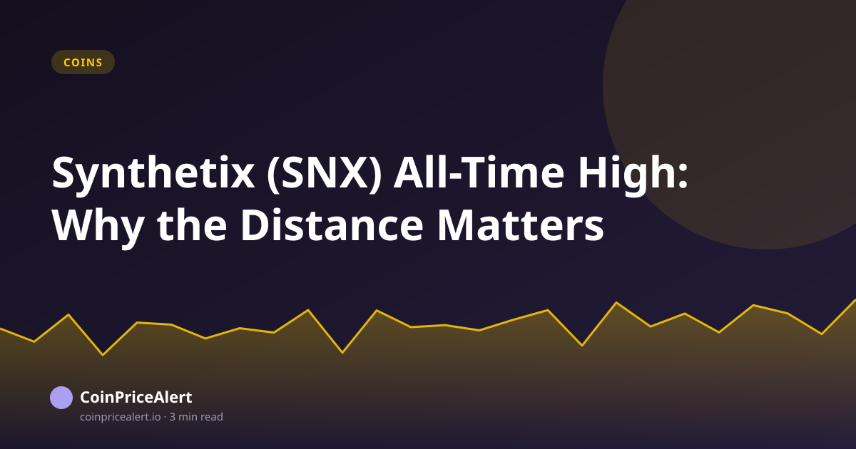 Synthetix (SNX) All-Time High: Why the Distance Matters