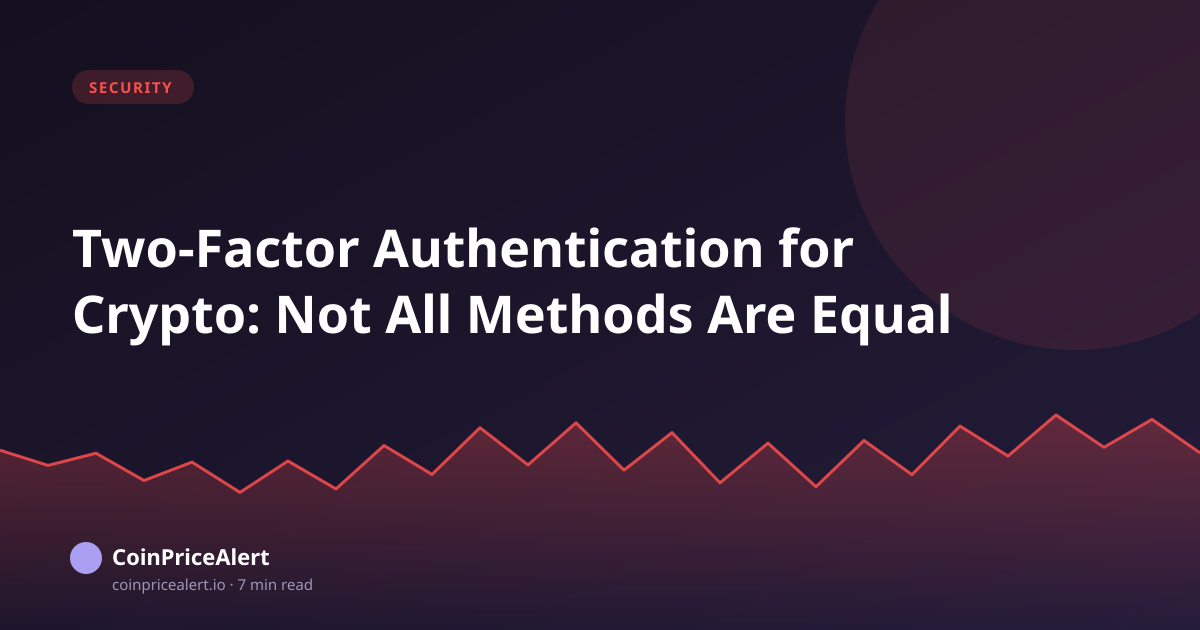 Two-Factor Authentication for Crypto: Not All Methods Are Equal