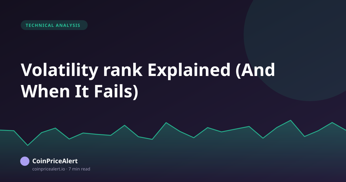Volatility rank Explained (And When It Fails)