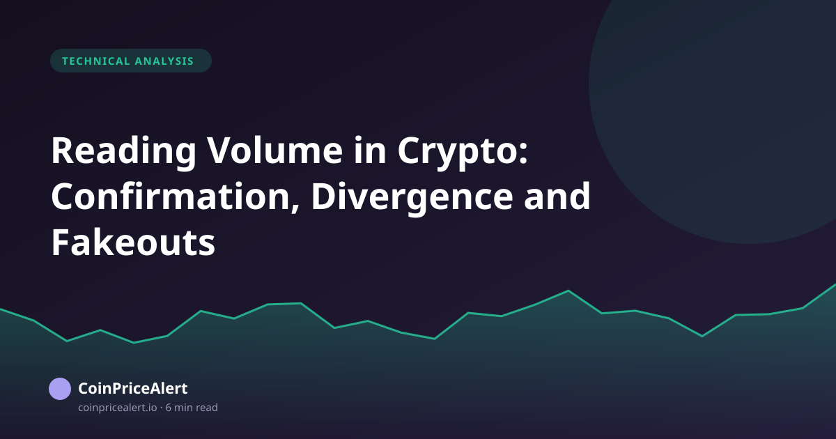 Reading Volume in Crypto: Confirmation, Divergence and Fakeouts