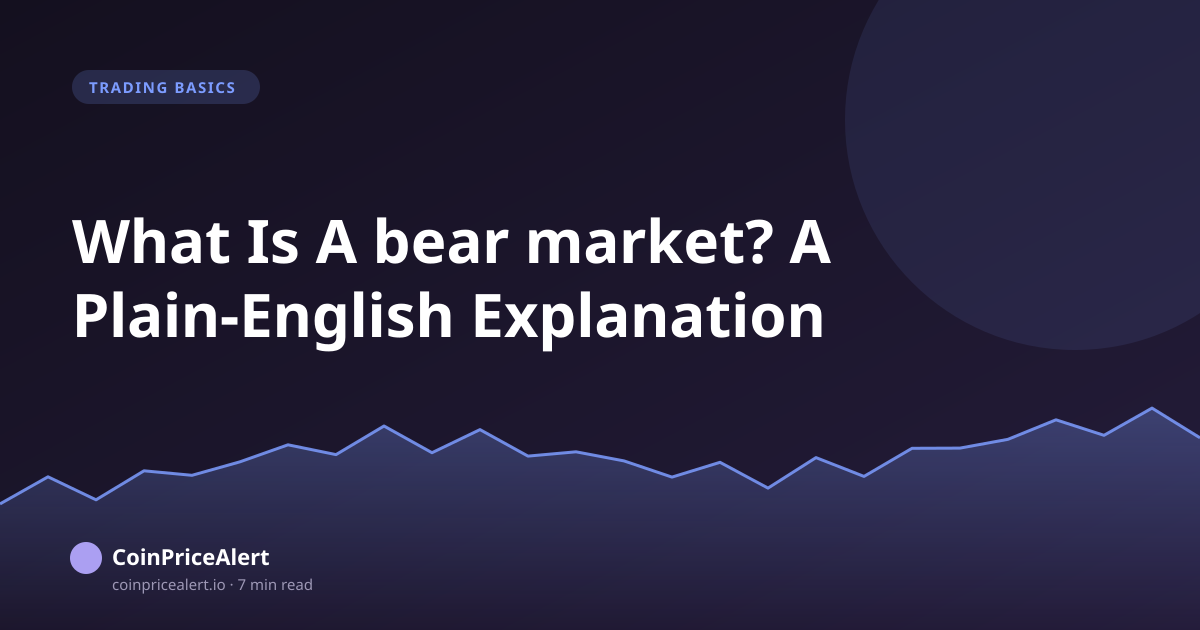 What Is A bear market? A Plain-English Explanation