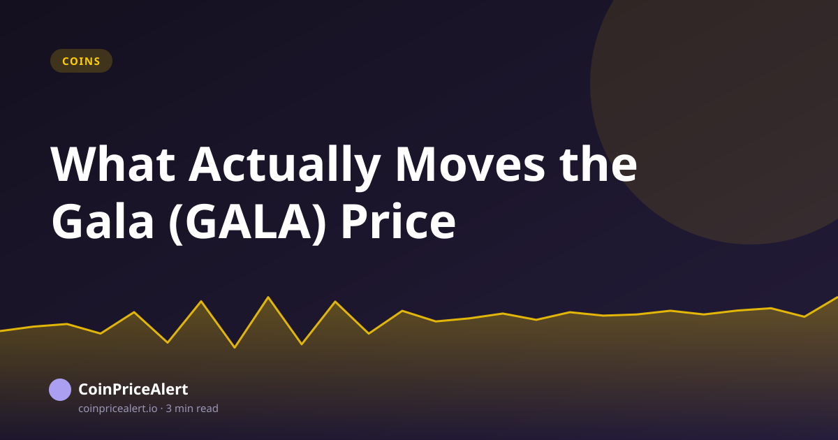 What Actually Moves the Gala (GALA) Price