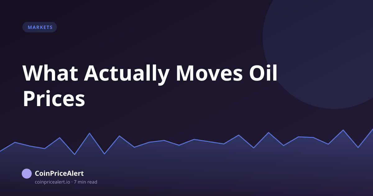 What Actually Moves Oil Prices