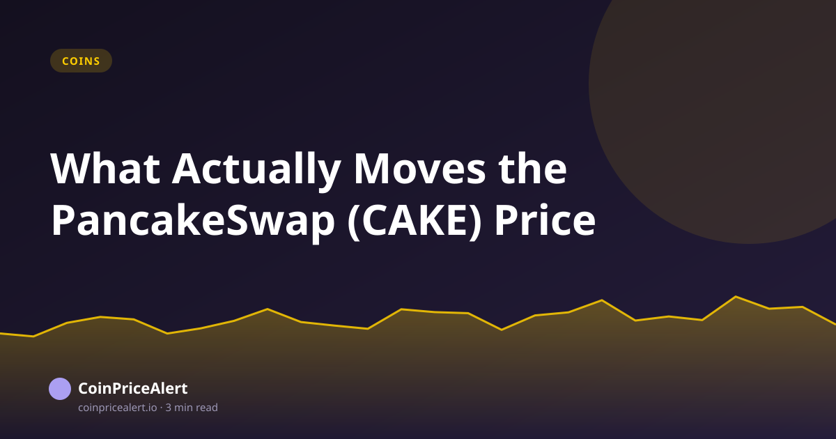What Actually Moves the PancakeSwap (CAKE) Price