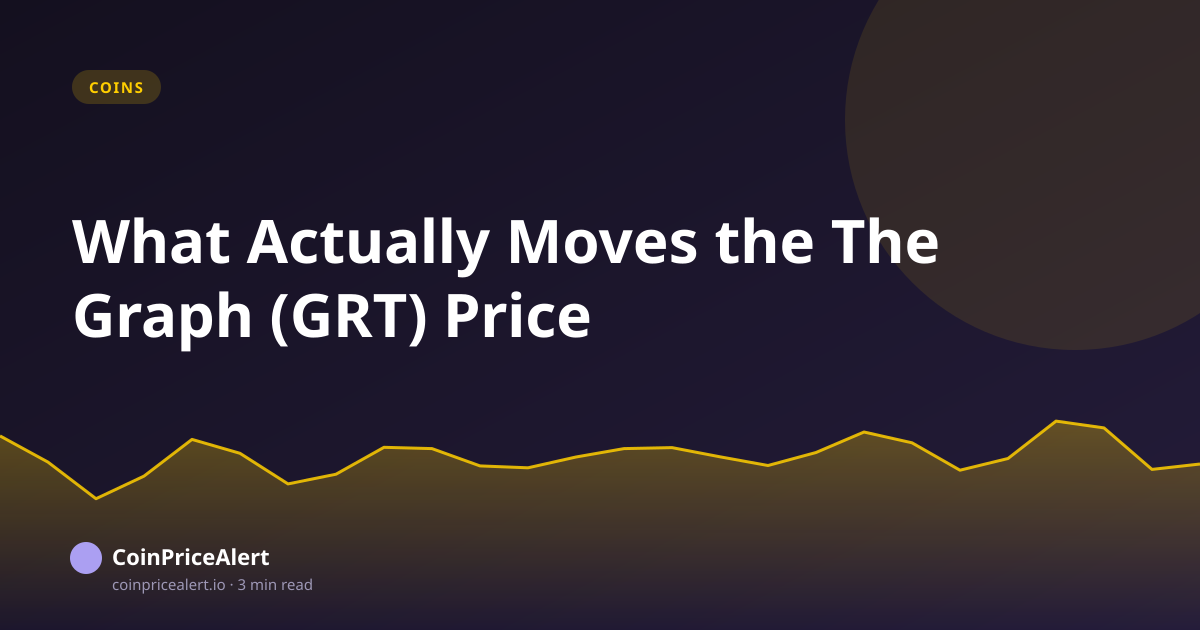 What Actually Moves the The Graph (GRT) Price