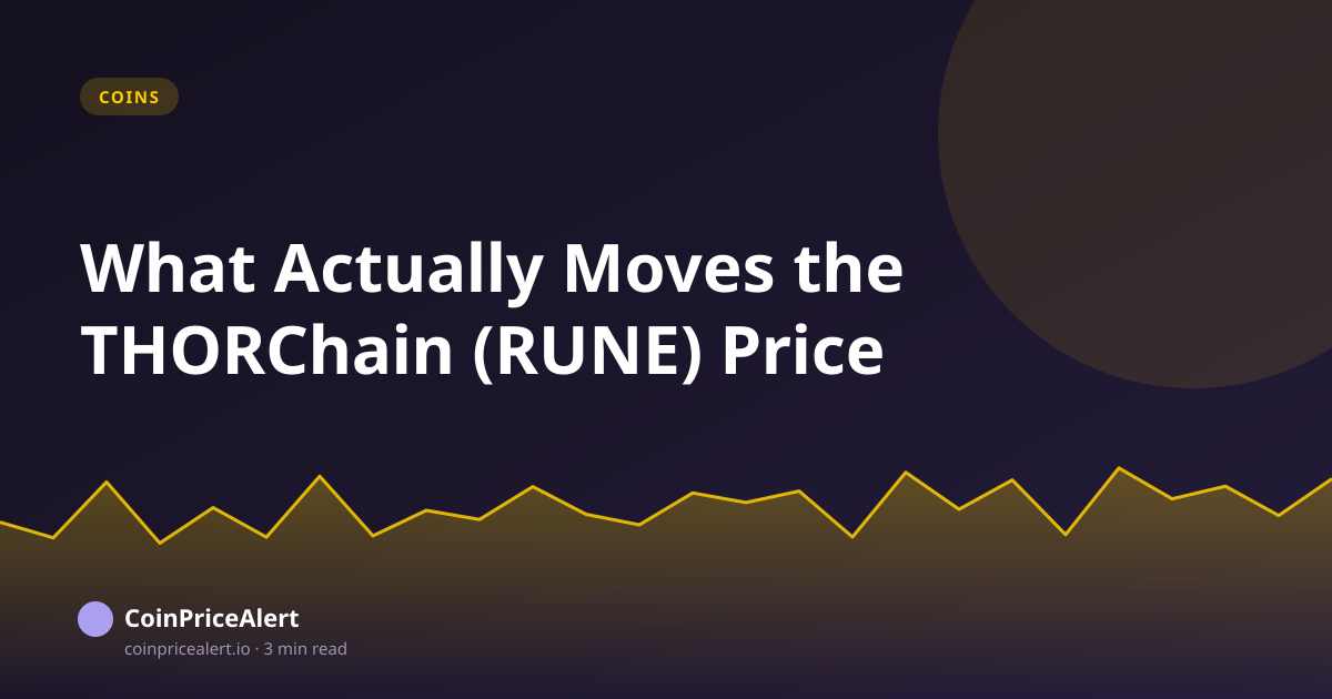 What Actually Moves the THORChain (RUNE) Price
