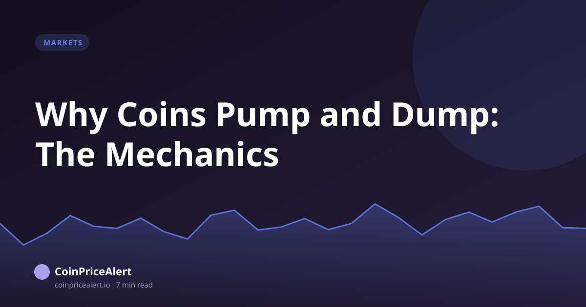 Why Coins Pump and Dump: The Mechanics
