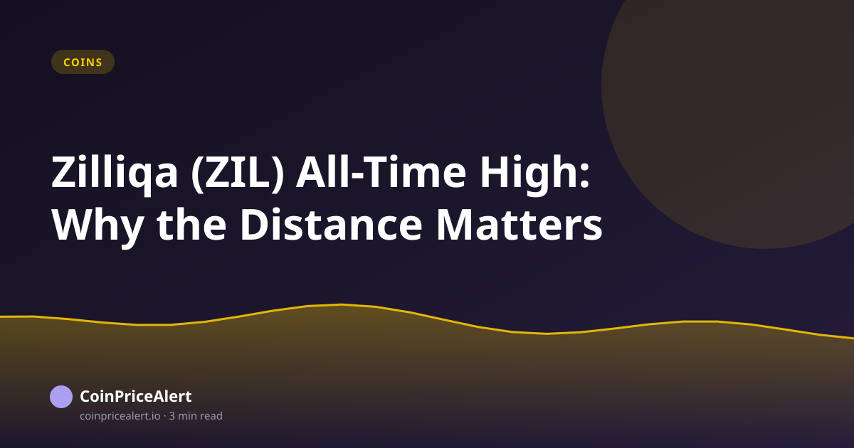 Zilliqa (ZIL) All-Time High: Why the Distance Matters